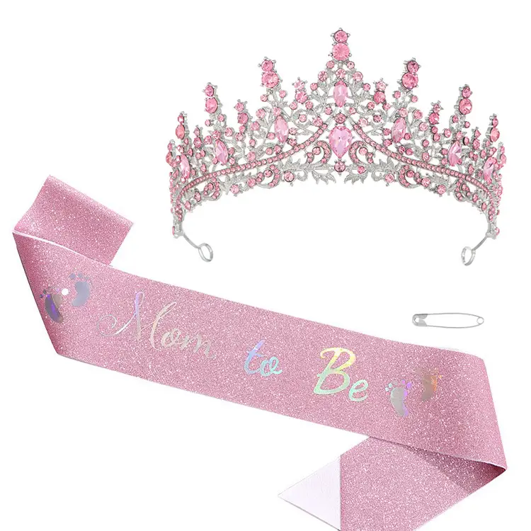 Birthday Queen Crown with Ribbon & Belt Set - Image 12