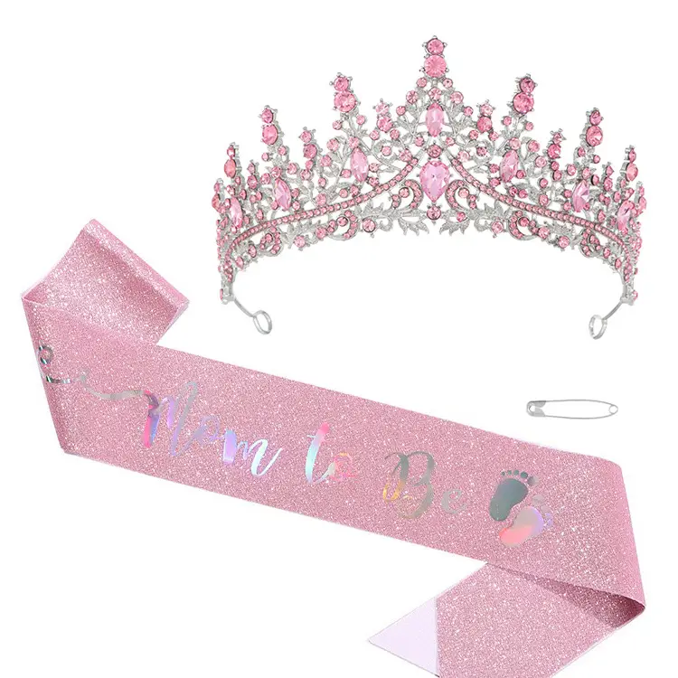 Birthday Queen Crown with Ribbon & Belt Set - Image 13