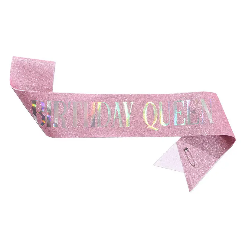 Birthday Queen Crown with Ribbon & Belt Set - Image 5
