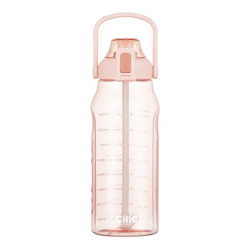 Xile Large-Capacity Creative Portable Student Water Cup Outdoor Bouncing Cup Plastic Space Cup Simple Large-Capacity Water Kettle