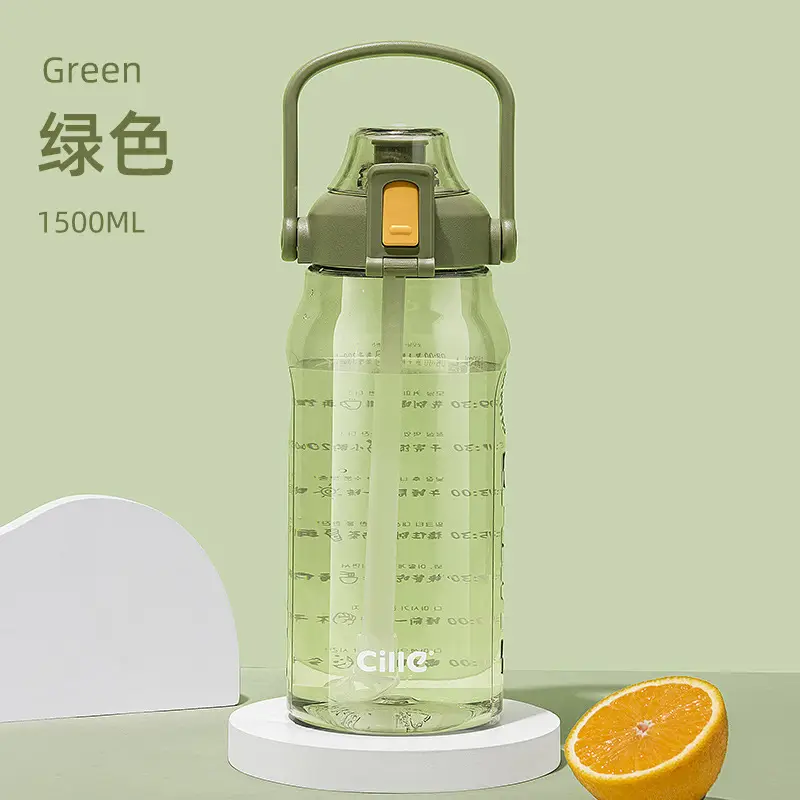 Xile Large-Capacity Creative Portable Student Water Cup Outdoor Bouncing Cup Plastic Space Cup Simple Large-Capacity Water Kettle