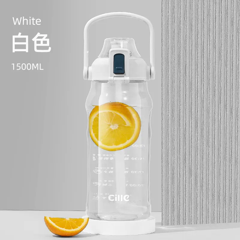 Xile Large-Capacity Creative Portable Student Water Cup Outdoor Bouncing Cup Plastic Space Cup Simple Large-Capacity Water Kettle