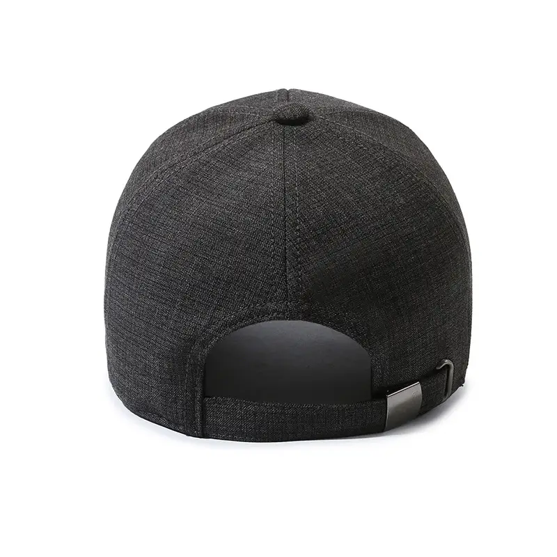 Men Grey Beaded Baseball Cap Autumn Travel Sun Protection Clothing Accessories