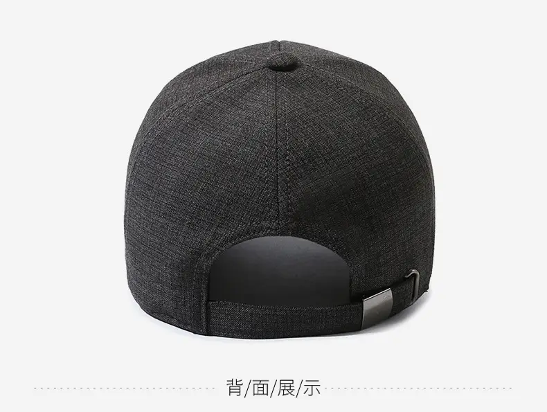 Men Grey Beaded Baseball Cap Autumn Travel Sun Protection Clothing Accessories — feature 11