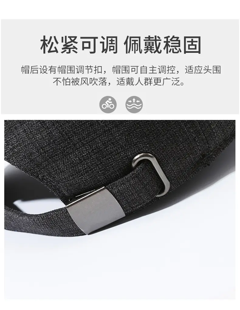 Men Grey Beaded Baseball Cap Autumn Travel Sun Protection Clothing Accessories — feature 4