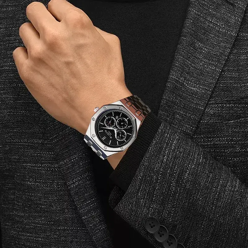 Men's Waterproof Luminous Quartz Watch Business Calendar - Image 9