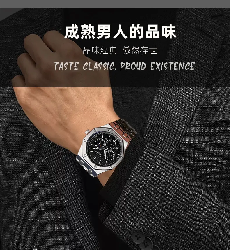 Men's Waterproof Luminous Quartz Watch Business Calendar — feature 15