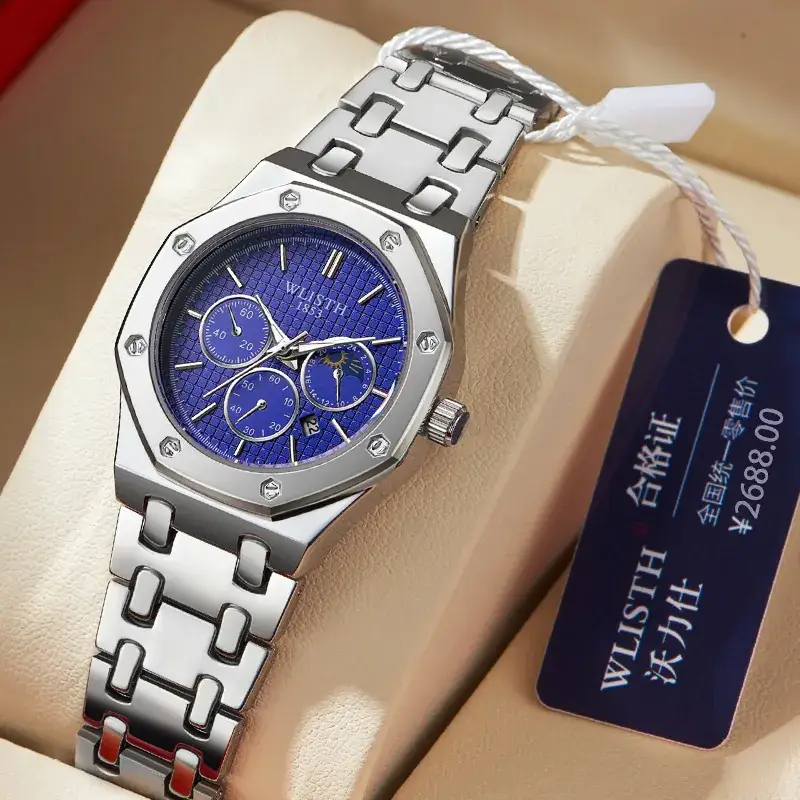 Men's Waterproof Luminous Quartz Watch Business Calendar - Image 8