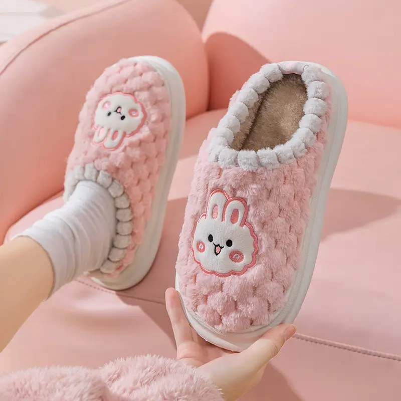 Cixi Cotton Slippers Women's Winter Home Use Spring and Autumn Indoor Non-slip Home Warm Couple's Winter Fur Plush Men - Image 8