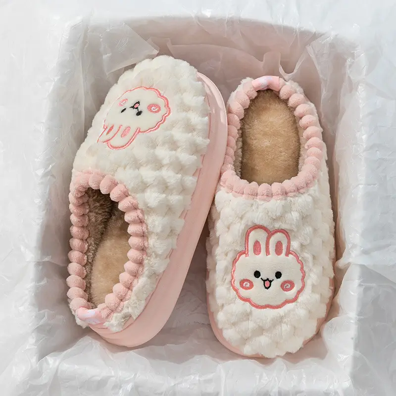 Cixi Cotton Slippers Women's Winter Home Use Spring and Autumn Indoor Non-slip Home Warm Couple's Winter Fur Plush Men - Image 9
