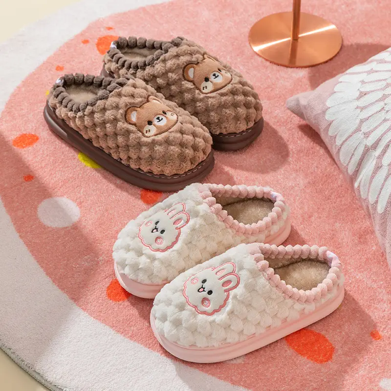Cixi Cotton Slippers Women's Winter Home Use Spring and Autumn Indoor Non-slip Home Warm Couple's Winter Fur Plush Men - Image 10
