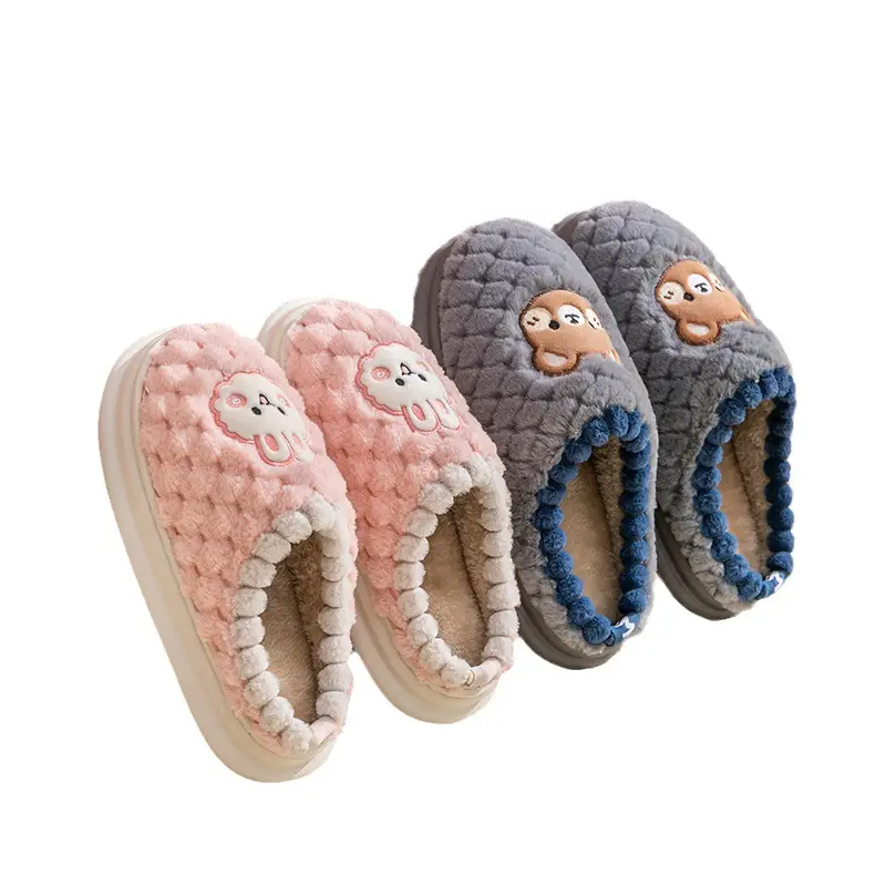 Cixi Cotton Slippers Women's Winter Home Use Spring and Autumn Indoor Non-slip Home Warm Couple's Winter Fur Plush Men - Image 11