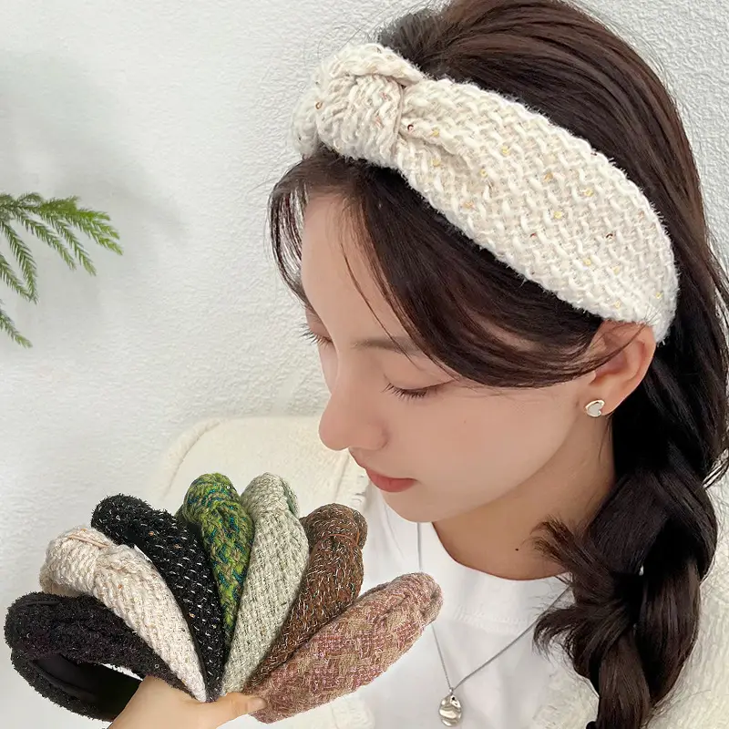 Korean Style Knotted Skull Top Headband for Women - Image 8