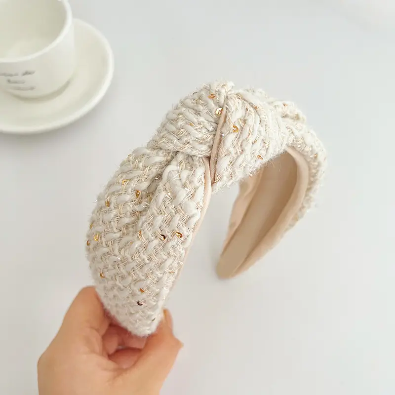 Korean Style Knotted Skull Top Headband for Women - Image 2