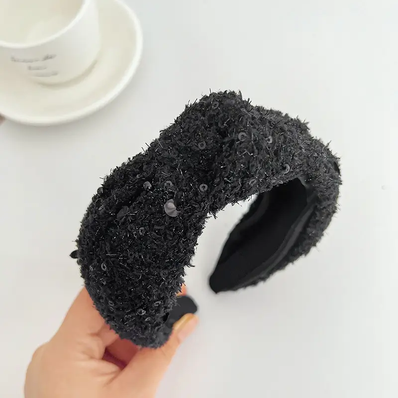Korean Style Knotted Skull Top Headband for Women - Image 3