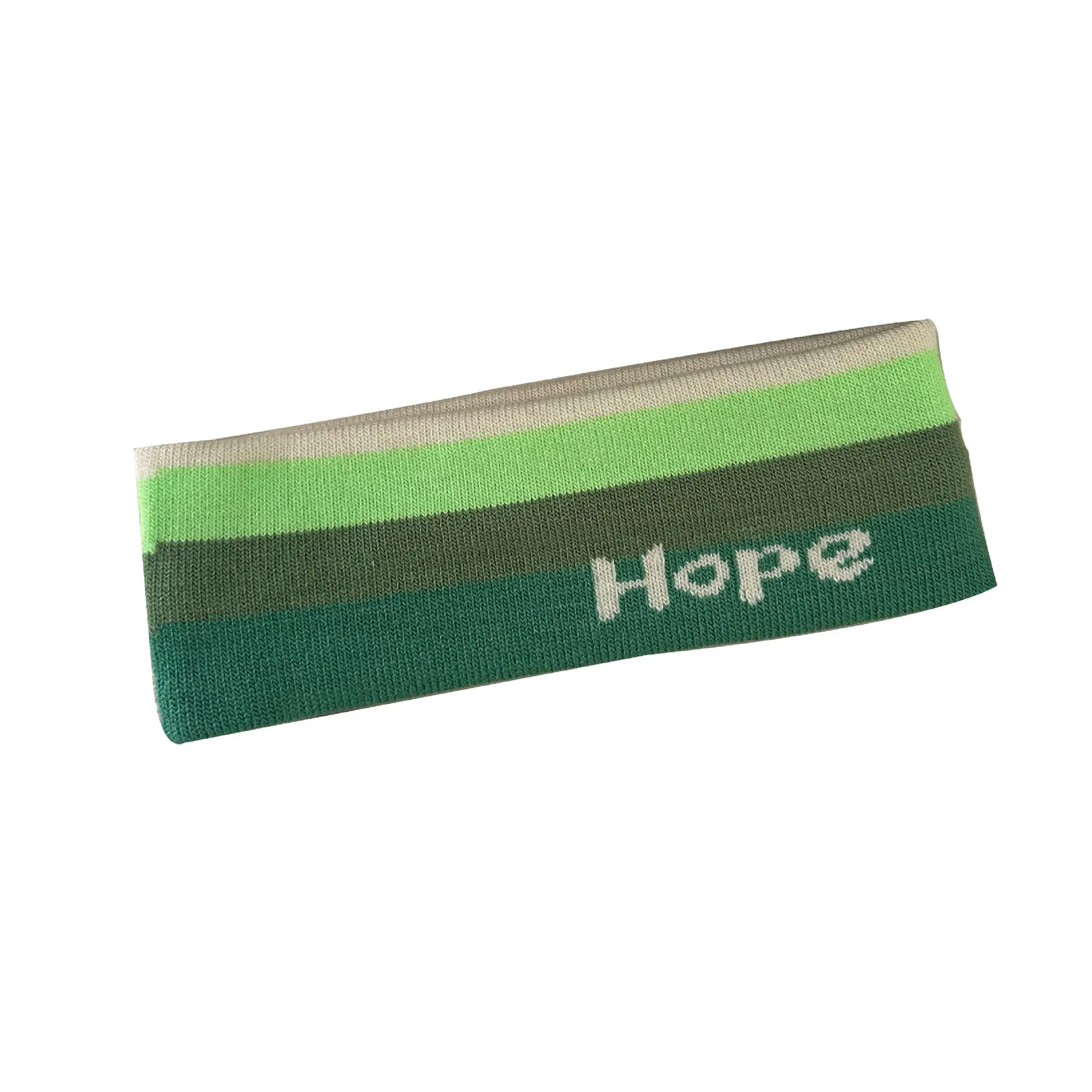 Green Knitted Hair Band with Hope Print - Image 10