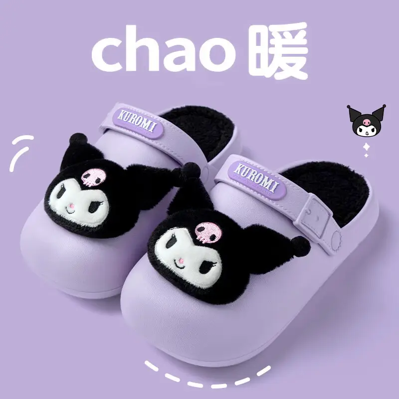 Sanrio genuine joint-name cotton slippers women's winter home cute casual warm cotton slippers - Image 5