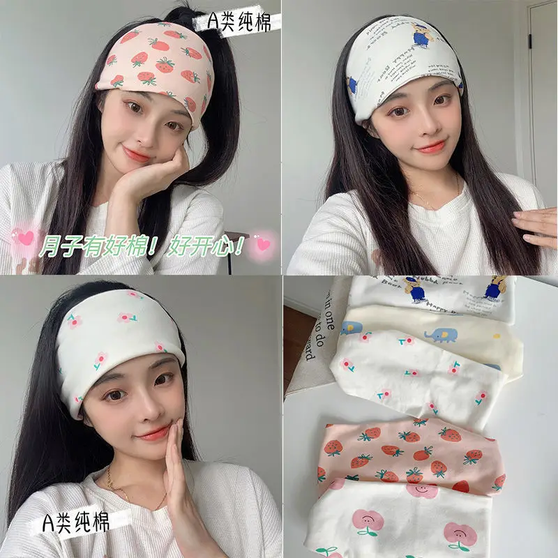 Autumn Winter Cotton Headscarf with Floral Design - Image 11