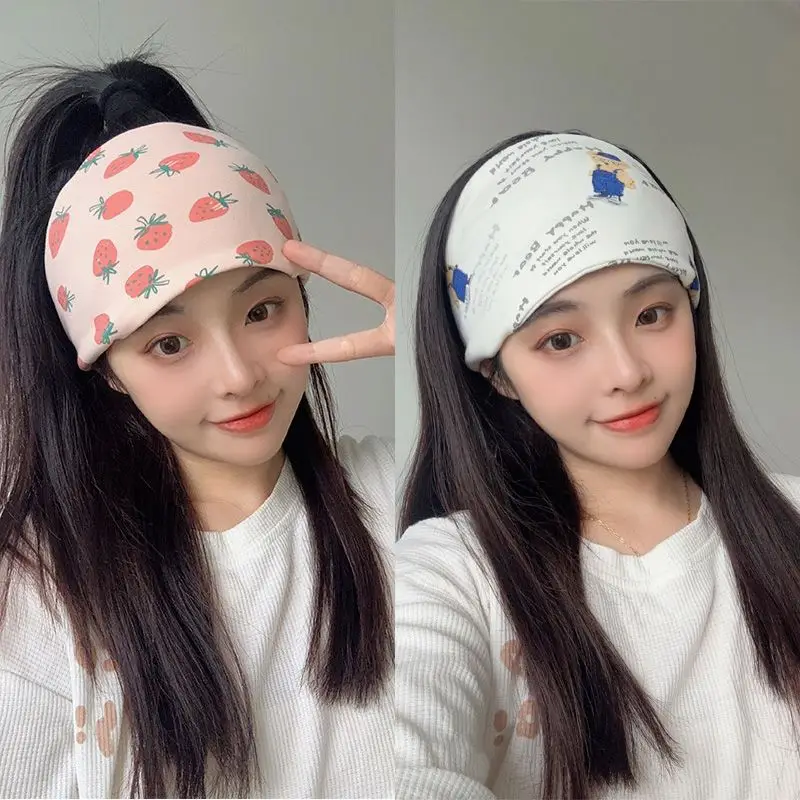 Autumn Winter Cotton Headscarf with Floral Design - Image 7
