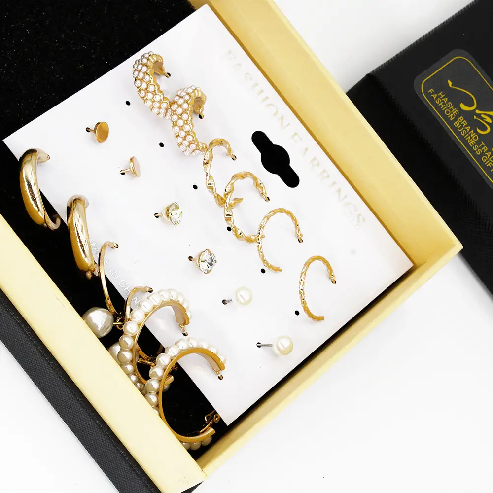 Gold Plated Earrings & Ear Studs Set for Women — feature 7