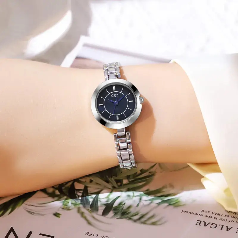 Women's Fritillaria Quartz Watch Stainless Steel Chain Band - Image 8