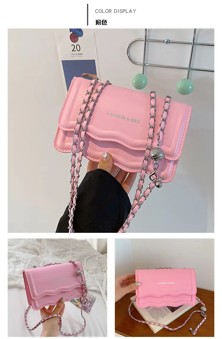 Pink Wave Chain Crossbody Bag for Women 2023 — feature 21