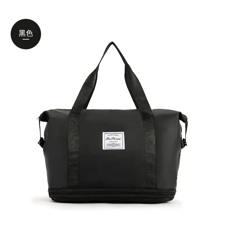 Short Distance Travel Bag Simple Casual Sports Fitness Bag Korean Style Large Capacity Shoulder Bag Expandable Student Leisure Bag - Image 2