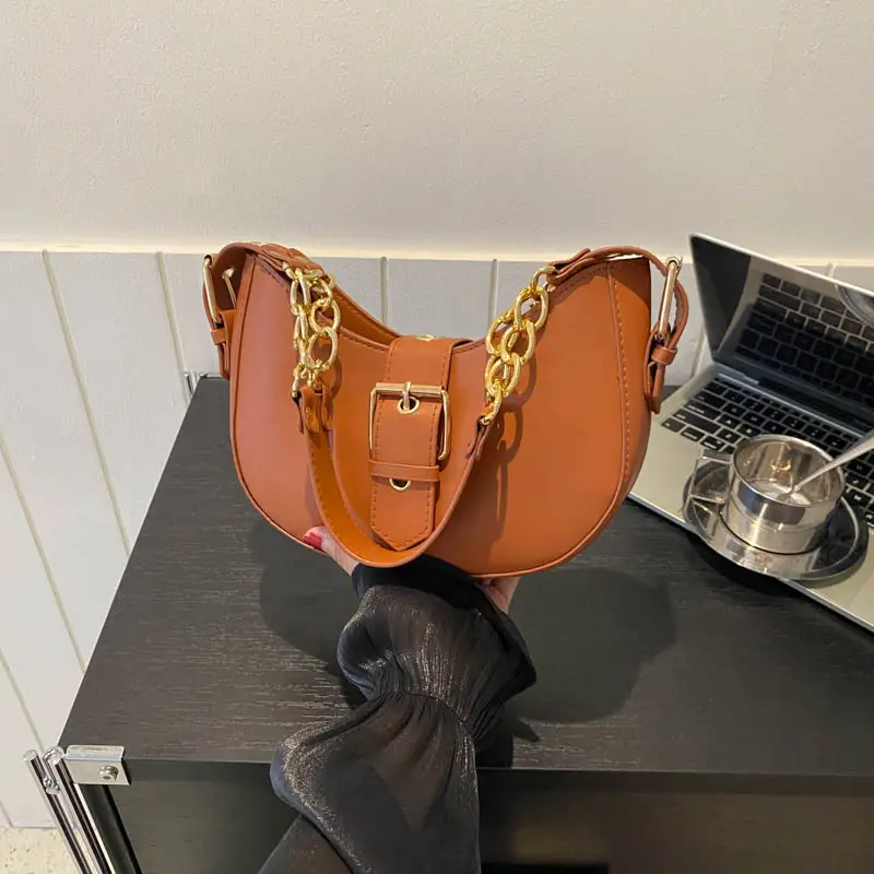 Retro Chain Shoulder Bag Women 2023 Autumn - Image 8