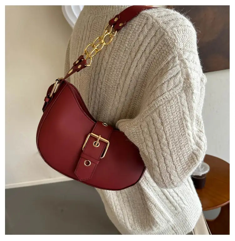 Retro Chain Shoulder Bag Women 2023 Autumn — feature 10