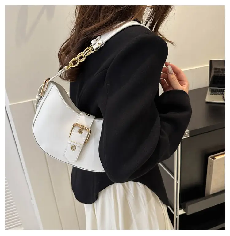 Retro Chain Shoulder Bag Women 2023 Autumn — feature 19