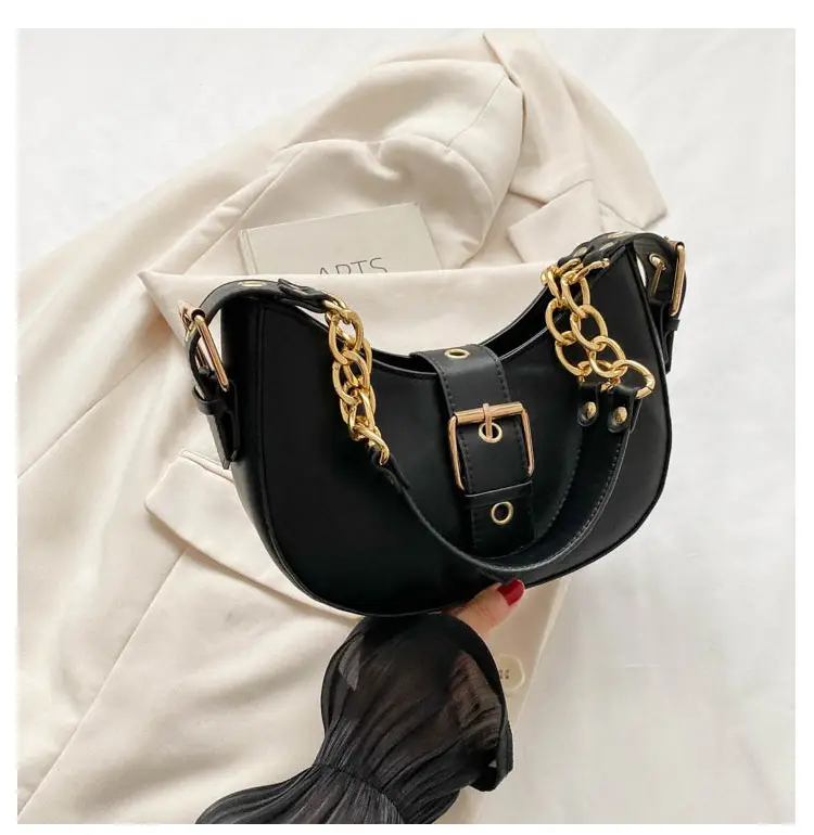Retro Chain Shoulder Bag Women 2023 Autumn — feature 26
