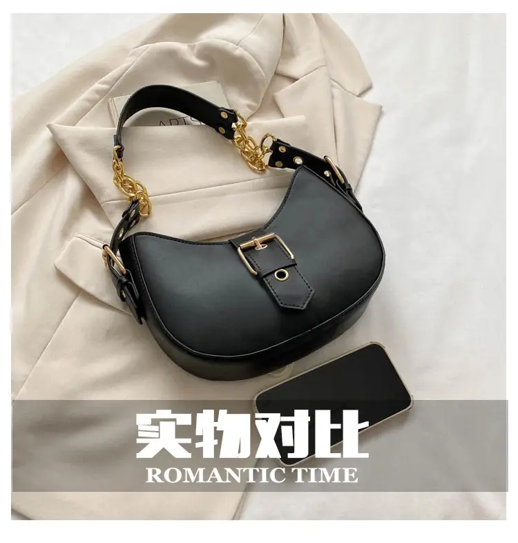 Retro Chain Shoulder Bag Women 2023 Autumn — feature 3