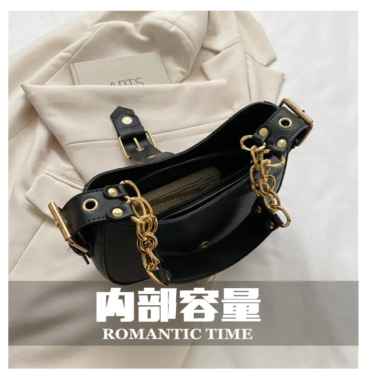 Retro Chain Shoulder Bag Women 2023 Autumn — feature 4