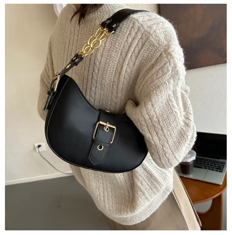 Retro Chain Shoulder Bag Women 2023 Autumn — feature 7
