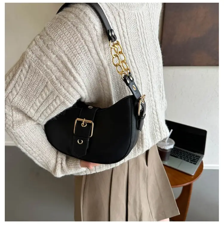 Retro Chain Shoulder Bag Women 2023 Autumn — feature 8