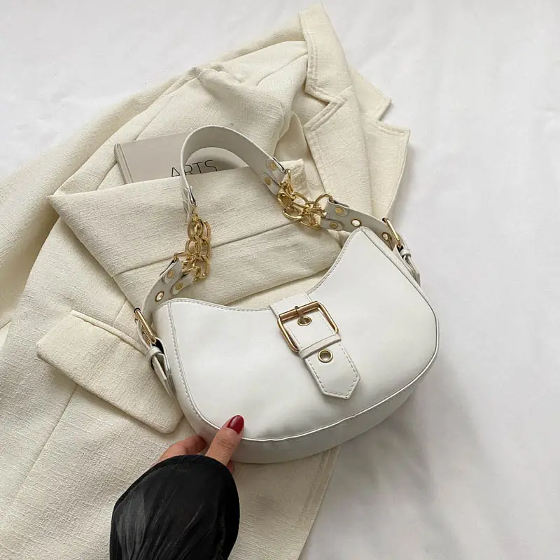 Retro Chain Shoulder Bag Women 2023 Autumn - Image 2