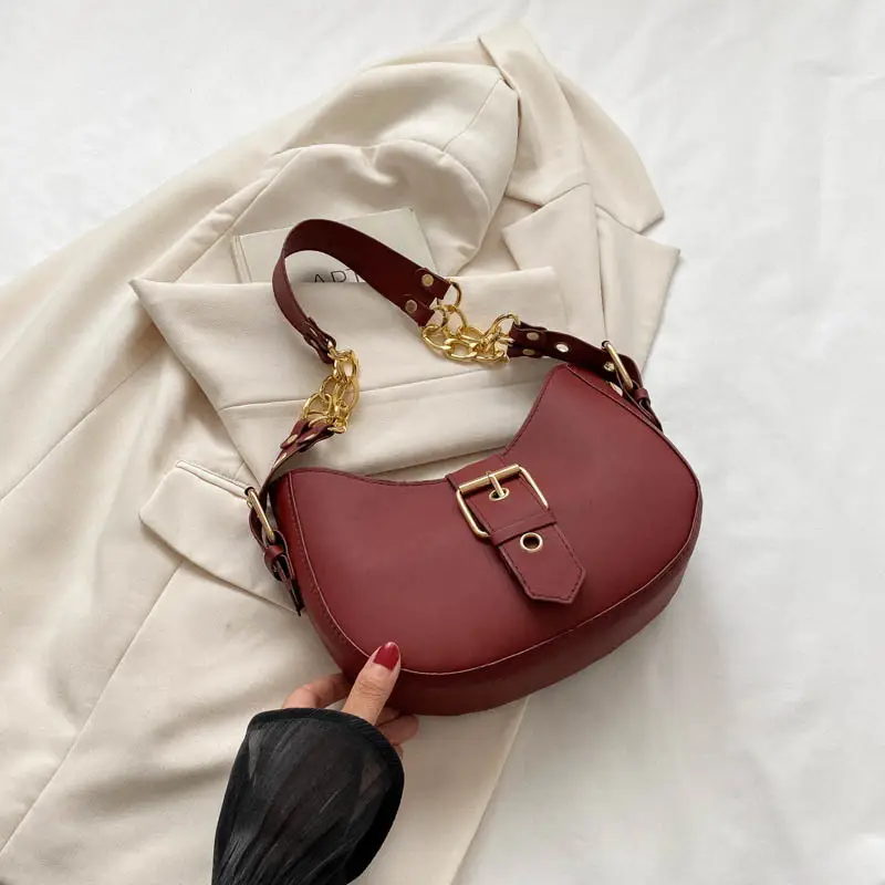 Retro Chain Shoulder Bag Women 2023 Autumn - Image 3