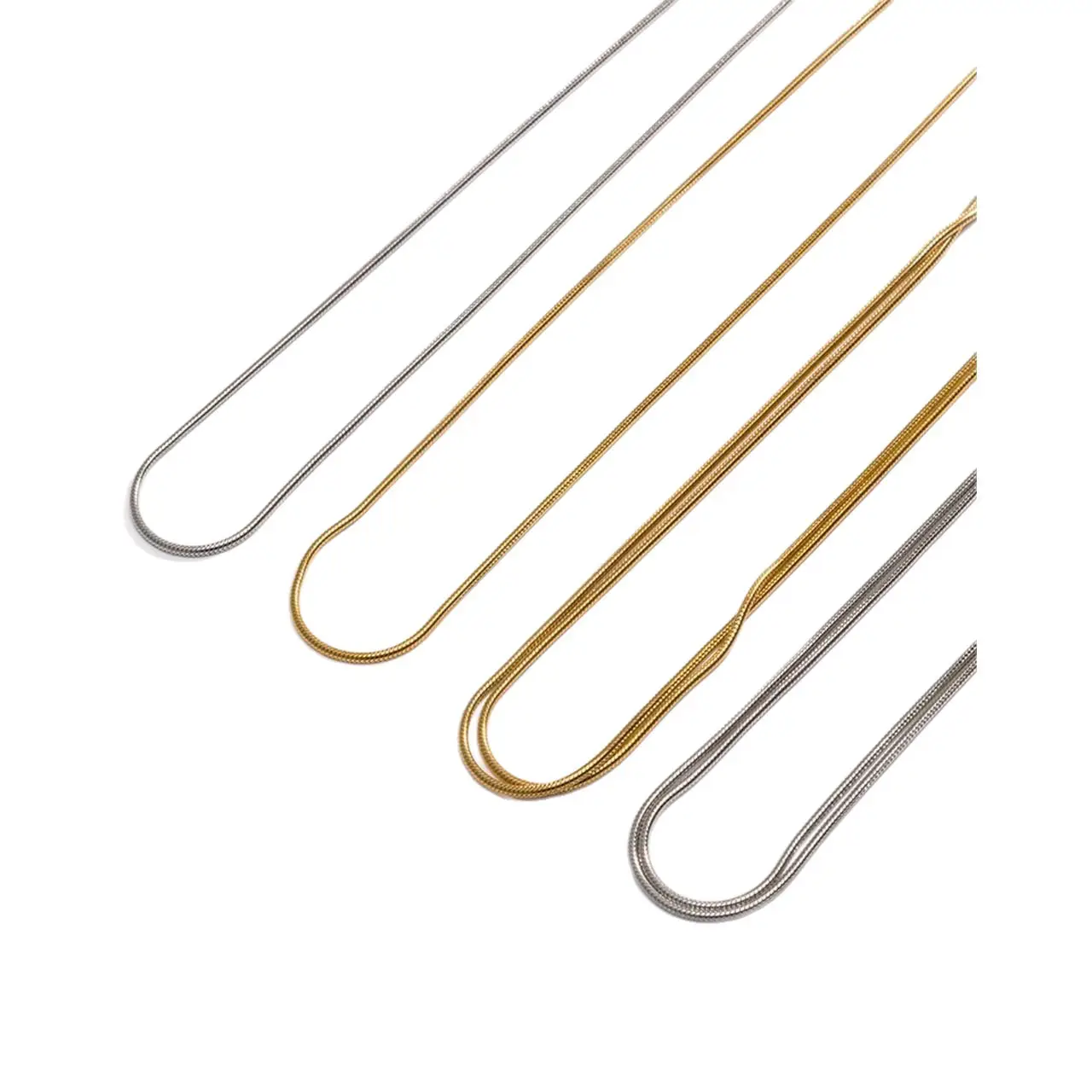 Gold Snake Bone Clavicle Necklace for Women - Image 5