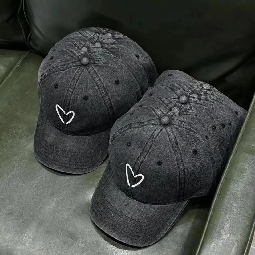 Kids Peach Heart Cap Baseball Hat Spring Summer - Image 4
