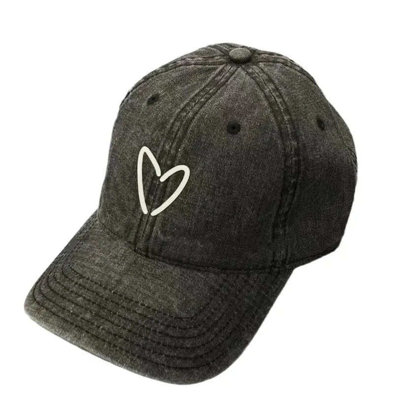 Kids Peach Heart Cap Baseball Hat Spring Summer - Image 5