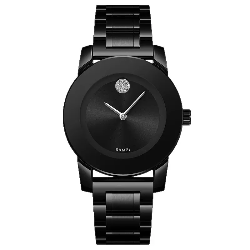 Gold Quartz Women's Watch with Diamond Crystal Dial - Image 9