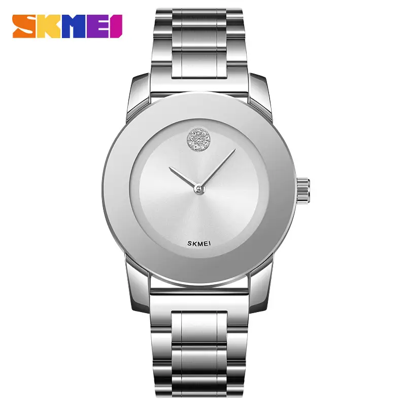Gold Quartz Women's Watch with Diamond Crystal Dial - Image 3
