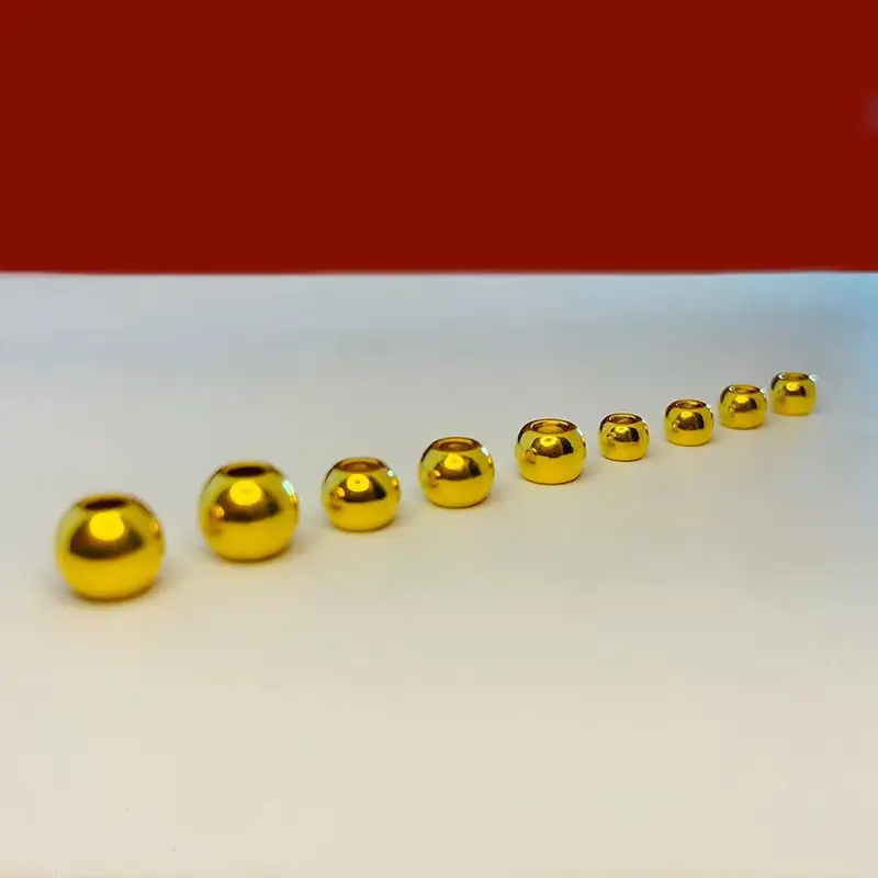 999 Pure Gold Glossy Small Beads Wholesale - Image 3