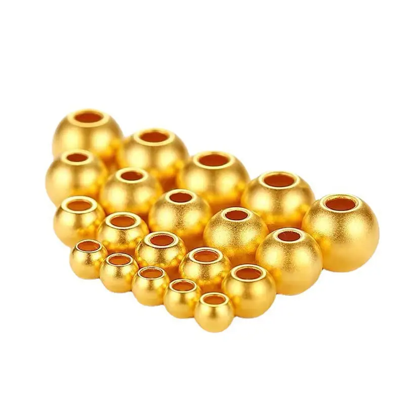 999 Pure Gold Glossy Small Beads Wholesale - Image 5
