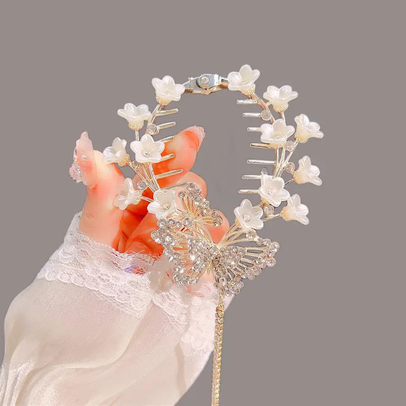 Pearl Flower Hairpin Back Clip for Women — feature 12