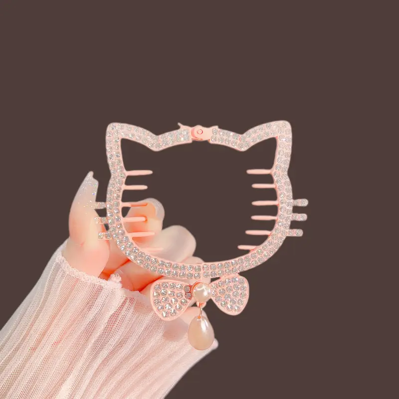 Pearl Flower Hairpin Back Clip for Women