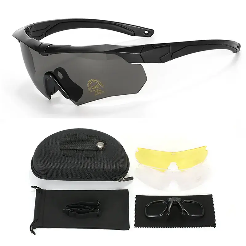 Real Life Shooting Glasses with Windproof & Anti-UV Protection - Image 2