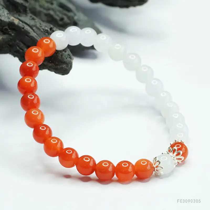 Guan Yu Natural Burmese Jade Bracelet S925 Silver Gold Thread — feature 11