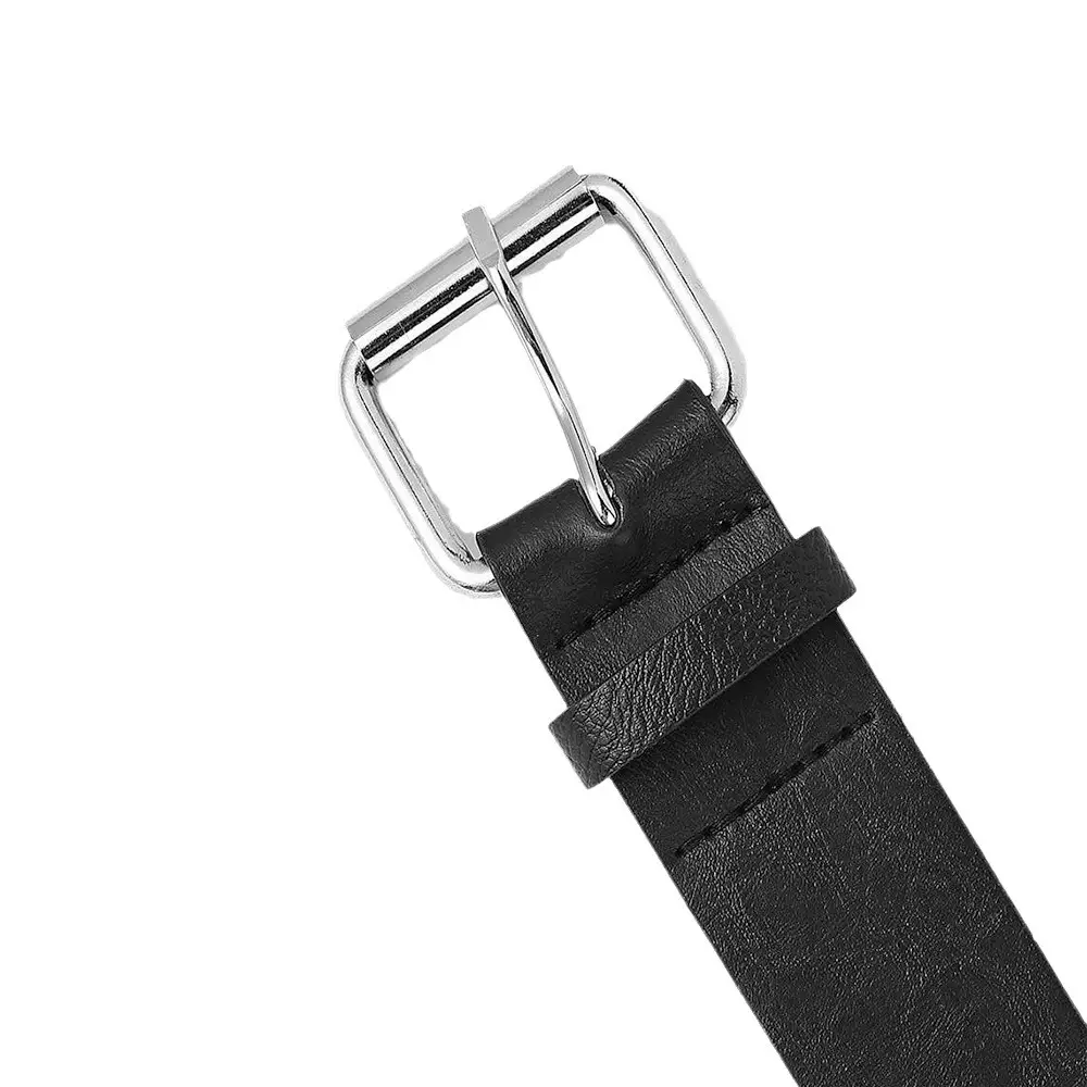 Men's Black Bullet Belt with Buckle & Rivets - Image 4