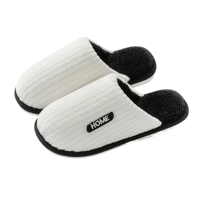 Cotton Slippers for Women Winter 2026 New Style Indoor Home Non-Slip Couple Warm Plush Cotton Slippers for Men Autumn and Winter - Image 7
